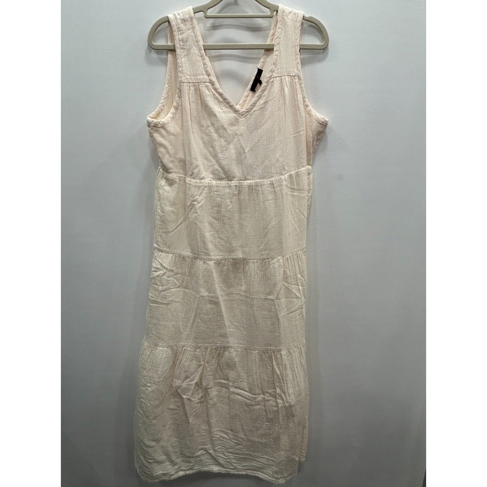 Quince Cream Tiered Maxi Dress - Picture 2 of 7